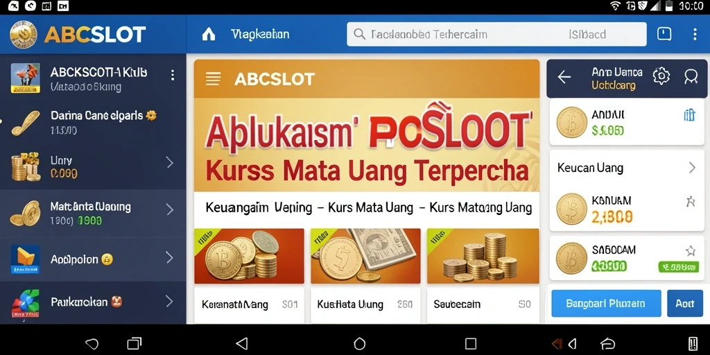 Antarmuka user-friendly ABCSLOT untuk kurs mata uang.