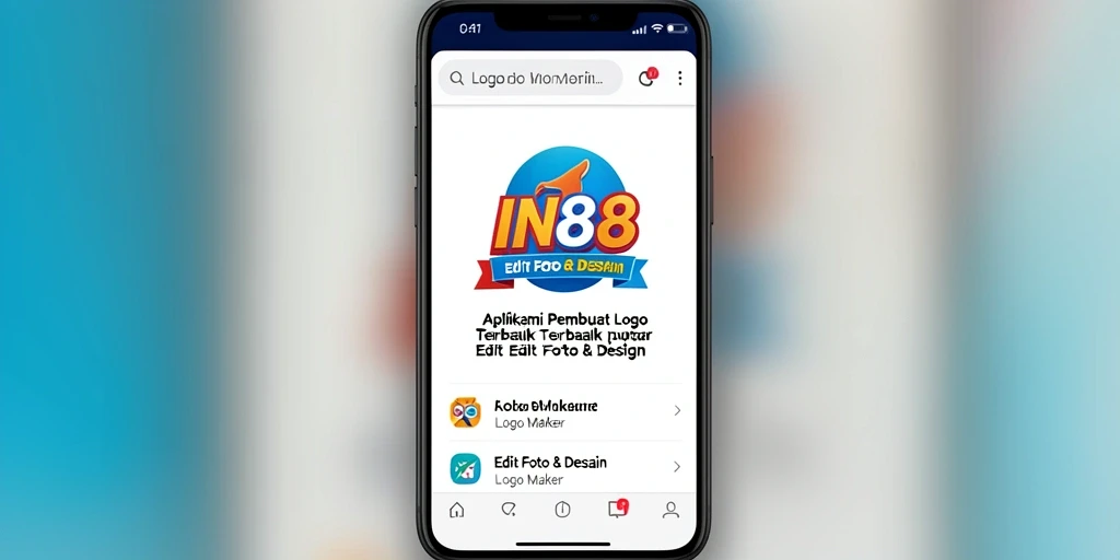 Antarmuka intuitif IN88 untuk membuat logo yang menarik.