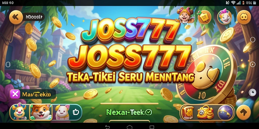 Tampilan antarmuka interaktif dari JOSS777 yang menarik dan bermanfaat.