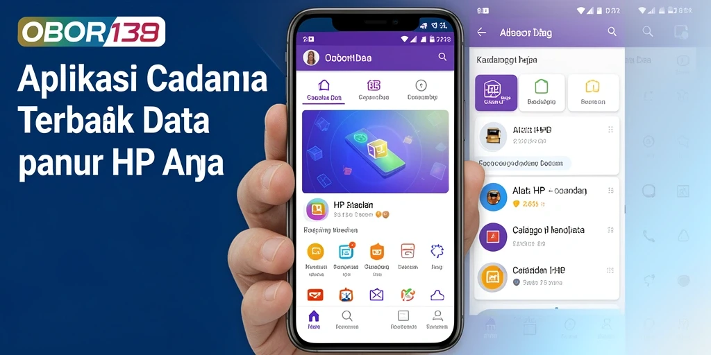 Tampilan antarmuka OBOR138 untuk cadangan data yang sederhana dan intuitif.