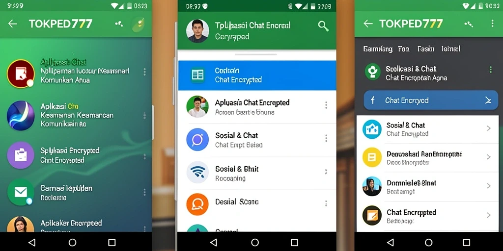 Antarmuka pengguna TOKPED777 yang ramah dan fungsional untuk chat terenkripsi.