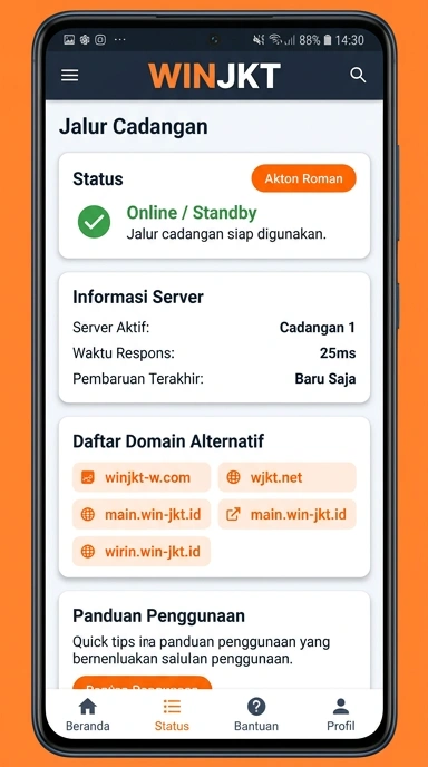 Tampilan link alternatif winjkt